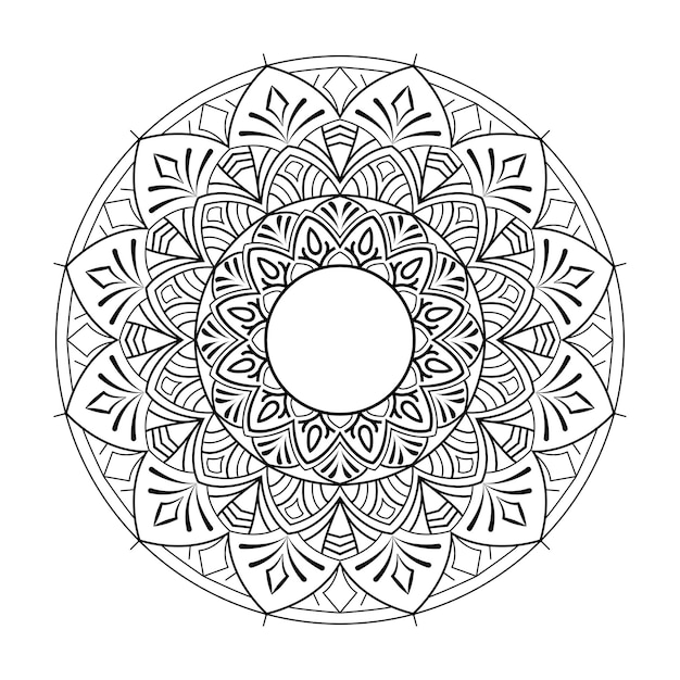 Mandala india para corte por láser