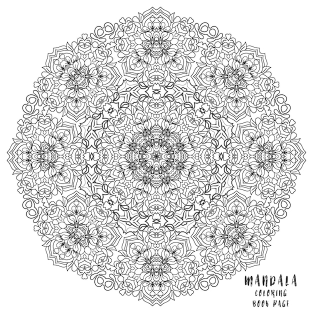 Mandala Indian floral medallion pattern