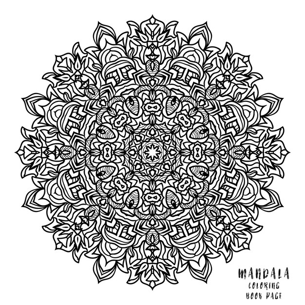 Mandala Indian floral medallion pattern