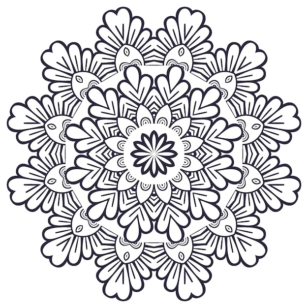 Mandala indio vectorial