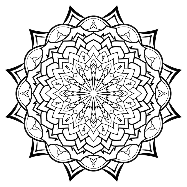 Mandala islámica Vector diseño étnico