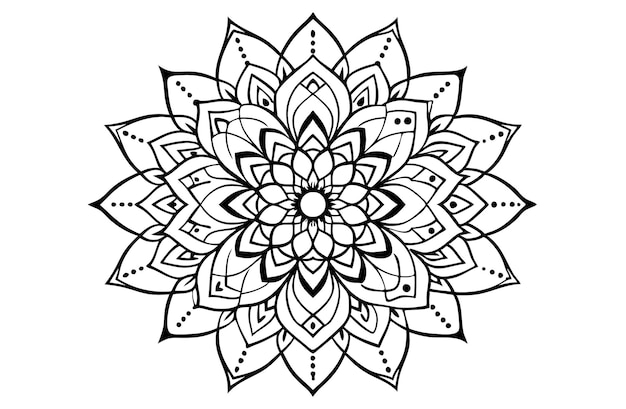 Mandala para libro de colorear