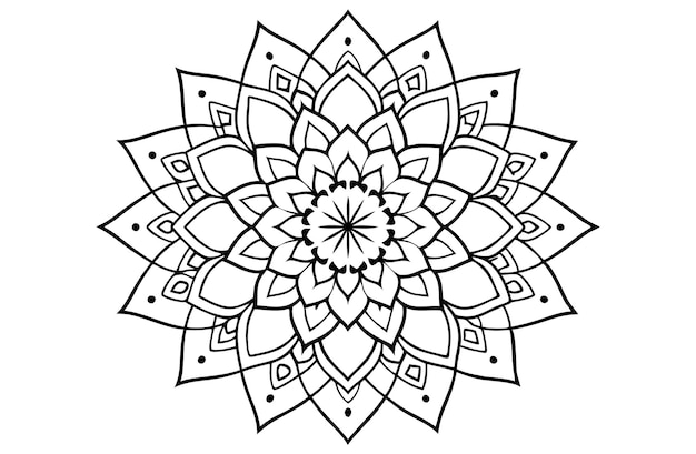 Mandala para el libro de colorear
