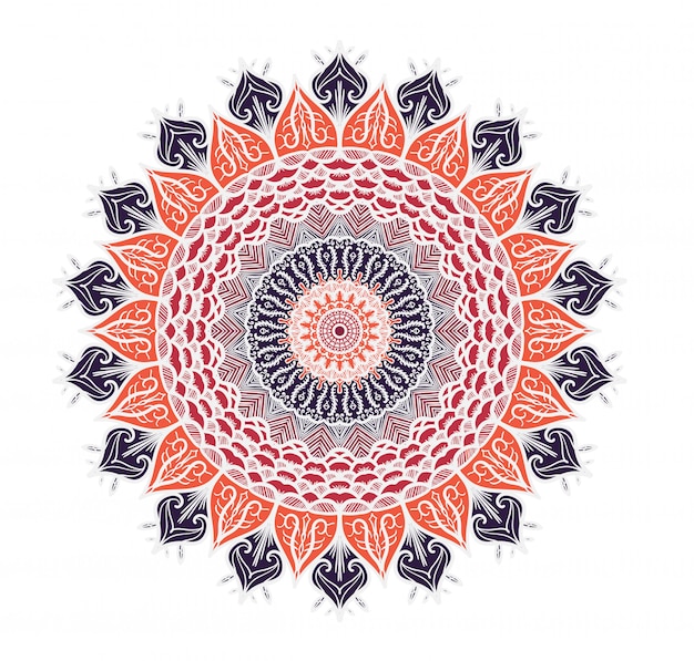 Mandala line template