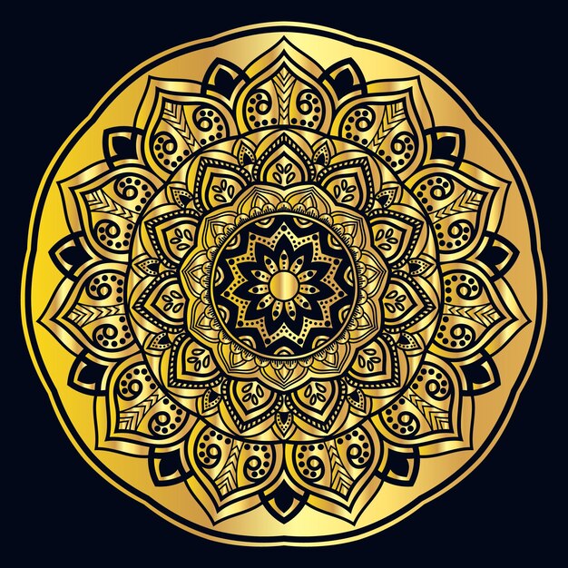 Vector mandala de lujo alpona fondo decorativo patrón de mandala motivo diwali rangoli indan durga puja