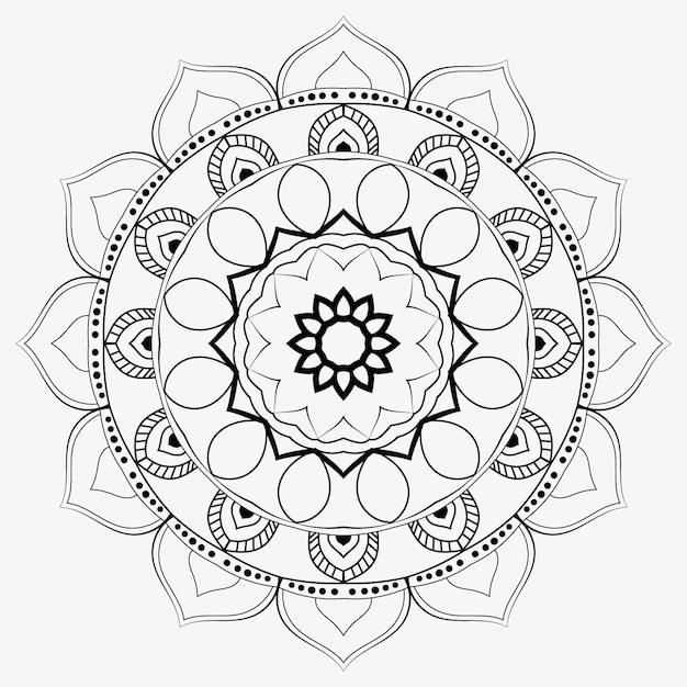 mandala de lujo arabesco boda islámica mandala abstracto creativo diseño de ramadán