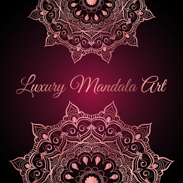 mandala de lujo un cartel para un espectáculo de arte de moda que dice arte hermoso