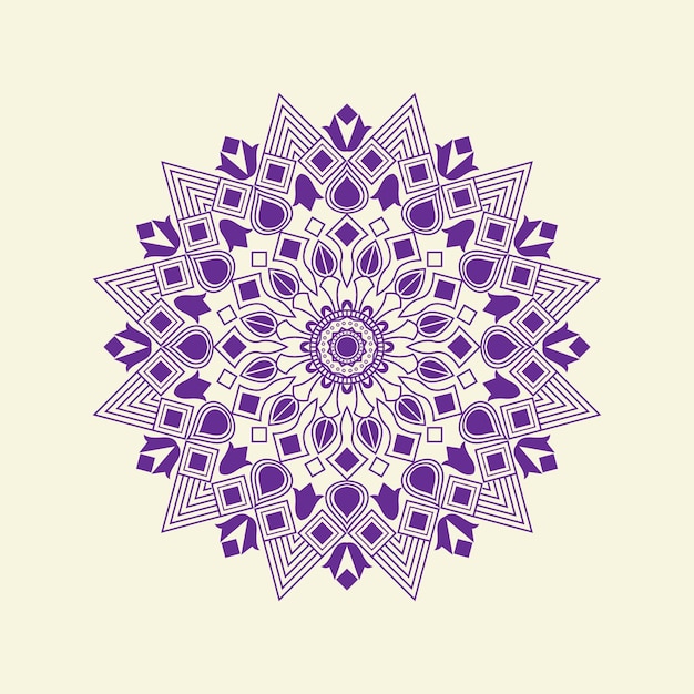 Mandala de lujo Color dorado degradado Vector Premium