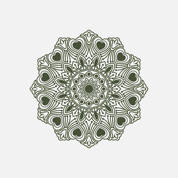 Mandala de lujo para colorear vector libre eps