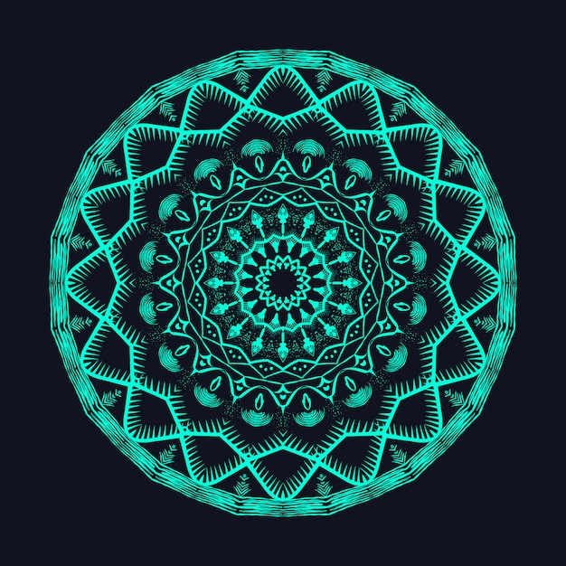 Mandala de lujo y colorido