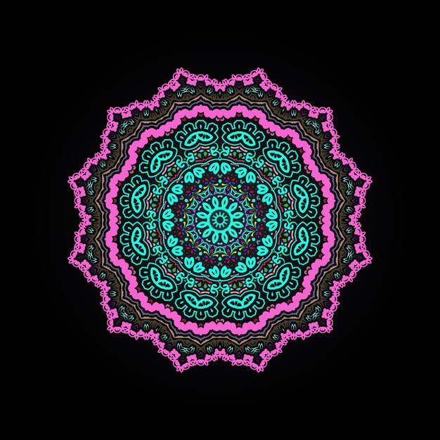 Mandala de lujo colorido