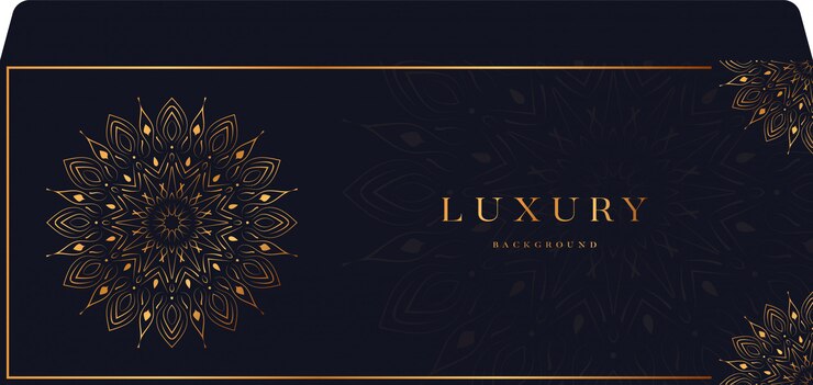 Mandala de lujo con diseño arabesco dorado sobre estilo árabe islámico