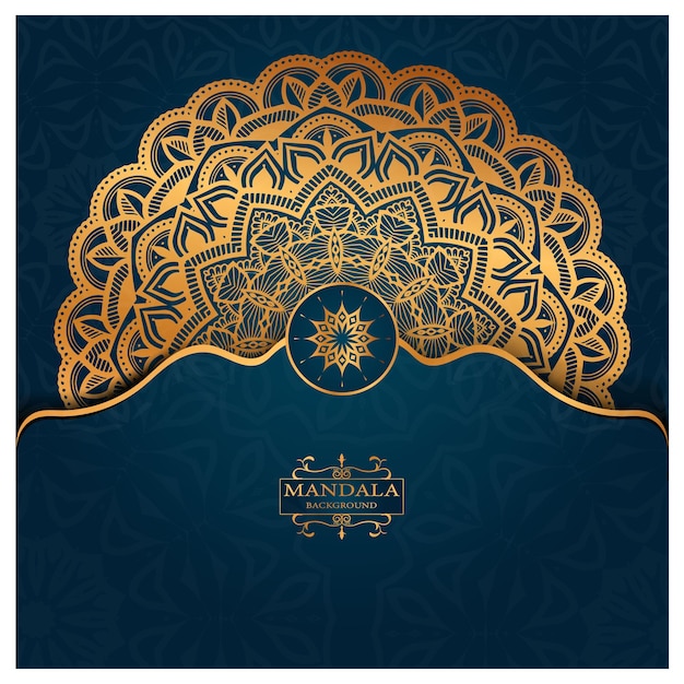 Mandala de lujo elemento étnico decorativo Vector