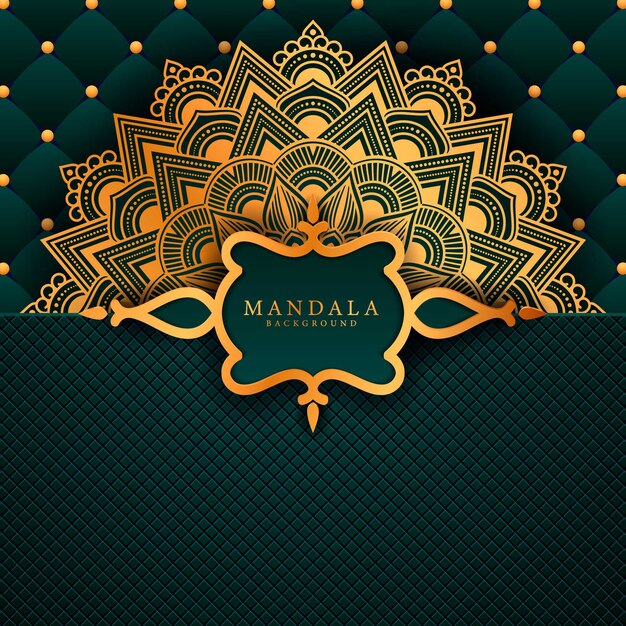 Mandala de lujo elemento étnico decorativo.