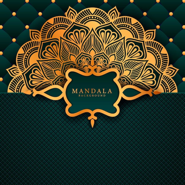 Mandala de lujo elemento étnico decorativo.