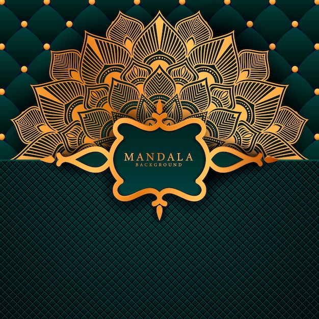 Mandala de lujo elemento étnico decorativo.