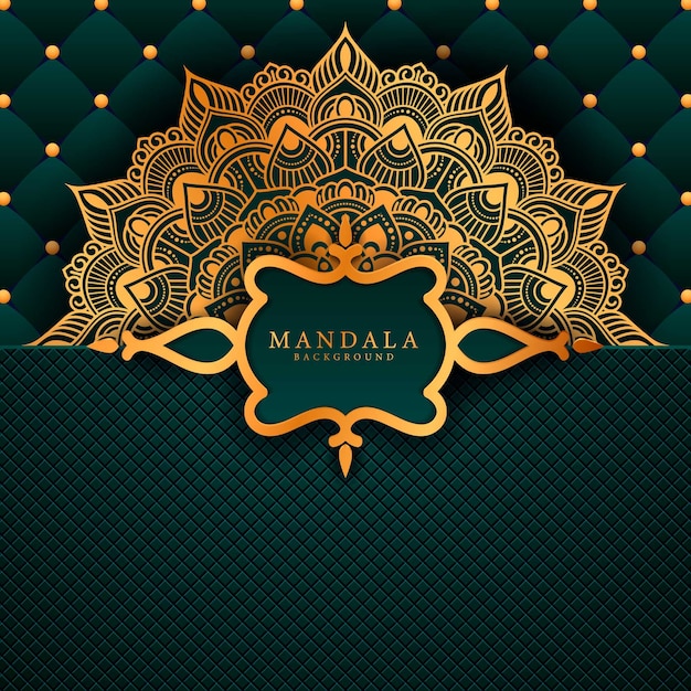 Mandala de lujo elemento étnico decorativo.