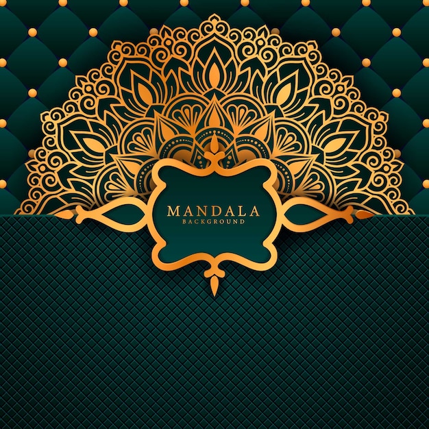 Mandala de lujo elemento étnico decorativo.
