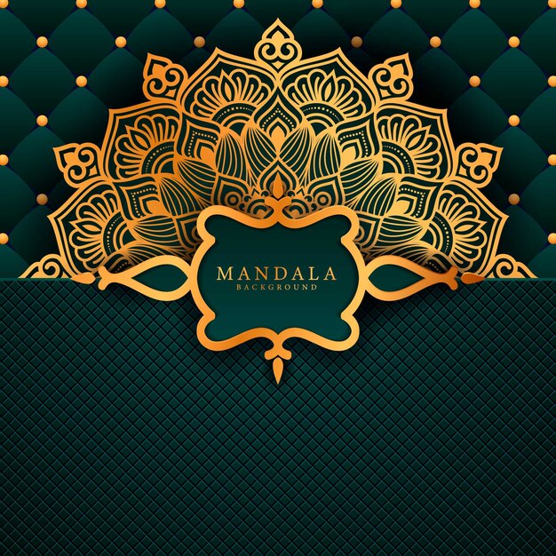 Mandala de lujo elemento étnico decorativo.