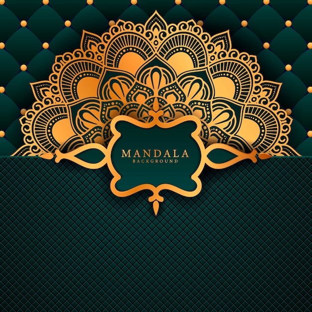Mandala de lujo elemento étnico decorativo.