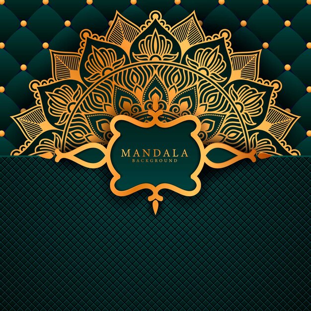 Vector mandala de lujo elemento étnico decorativo.