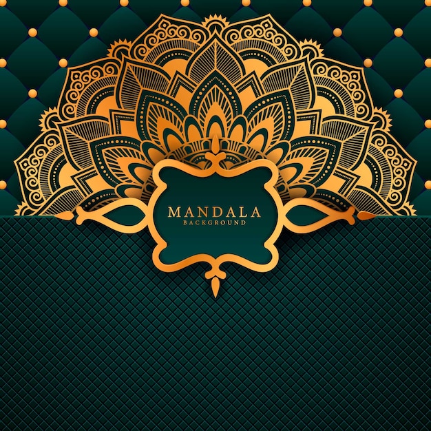 Mandala de lujo elemento étnico decorativo.