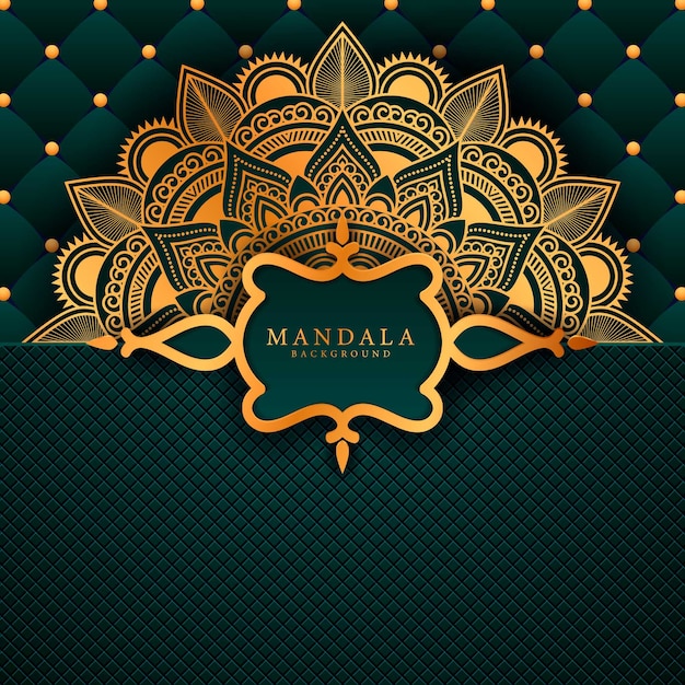 Mandala de lujo elemento étnico decorativo.