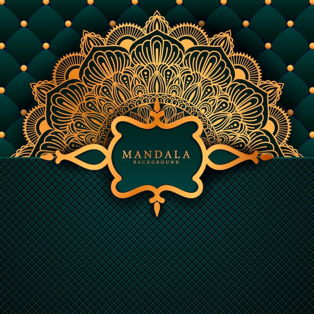 Mandala de lujo elemento étnico decorativo.