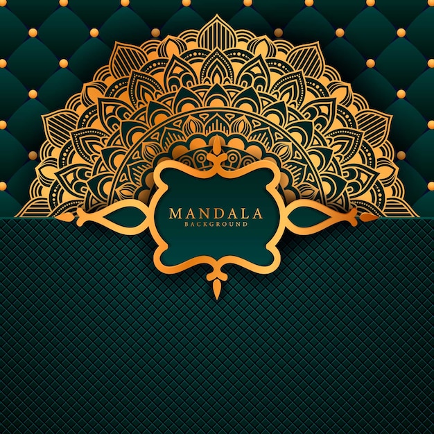 Mandala de lujo elemento étnico decorativo.