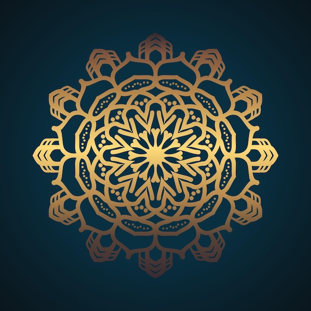 Mandala de lujo elemento étnico decorativo.