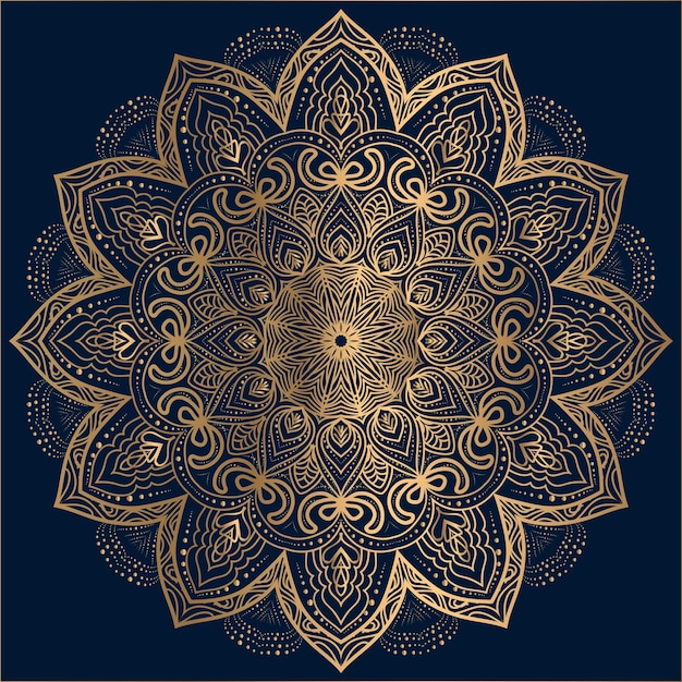 mandala de lujo con fondo abstracto Diseño de mandala decorativo para tarjeta de presentación
