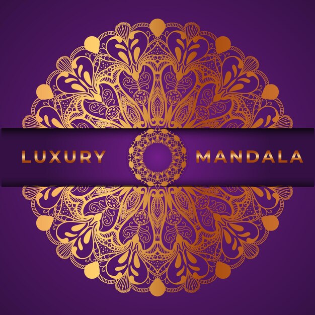mandala de lujo con fondo abstracto diseño de mandala decorativo
