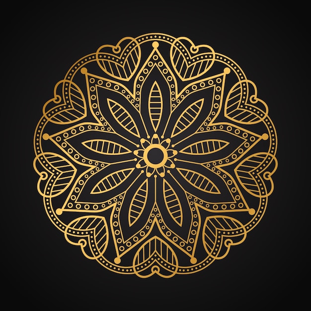Mandala de lujo fondo islámico