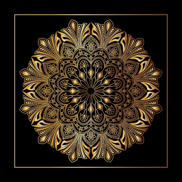 Mandala de lujo islámico Gradiente de color Vector libre 200