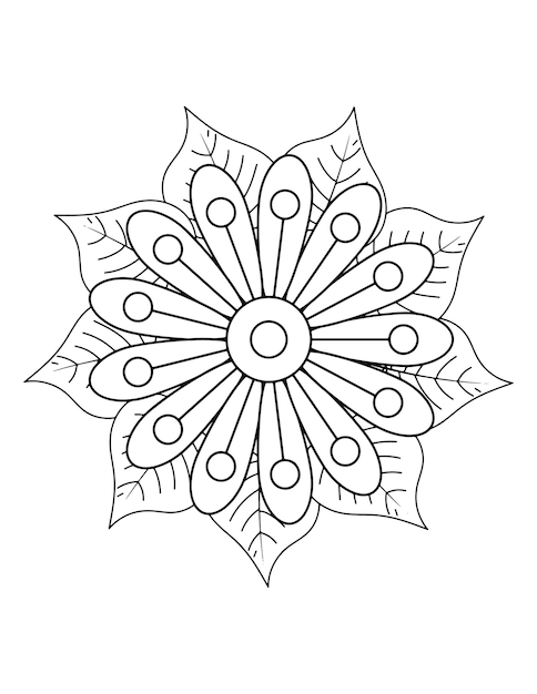 mandala de lujo, libro de coloración floral para adultos. páginas para colorear mandala, adornos florales.