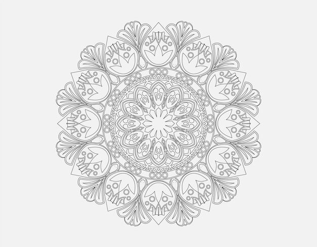 Mandala de lujo Nuevo Vector Premium