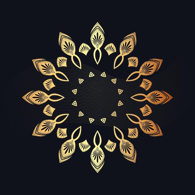 Vector mandala de lujo ornamental arte vectorial