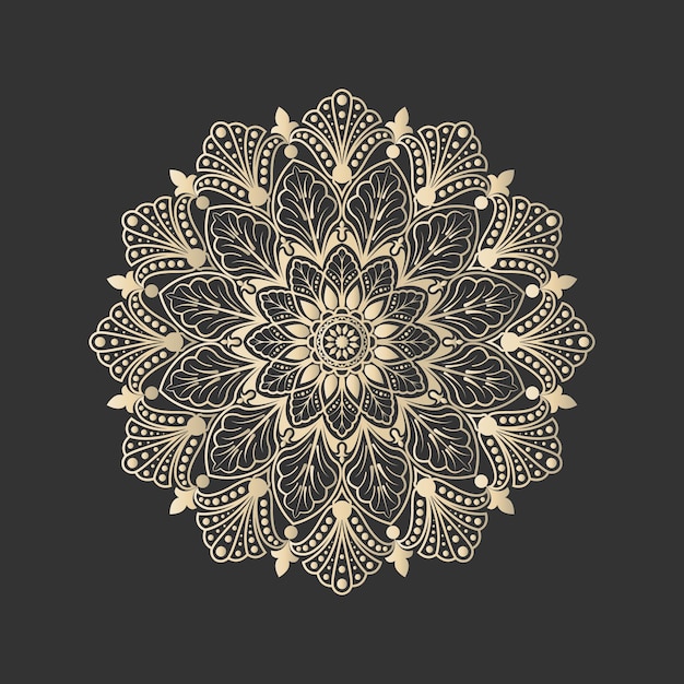 Mandala Lujo Símbolo Diseño islámico color Vector Premium 74