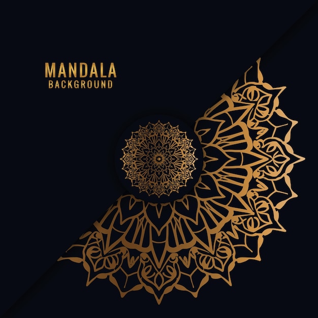 Mandala de lujo Vector de diseño de fondo