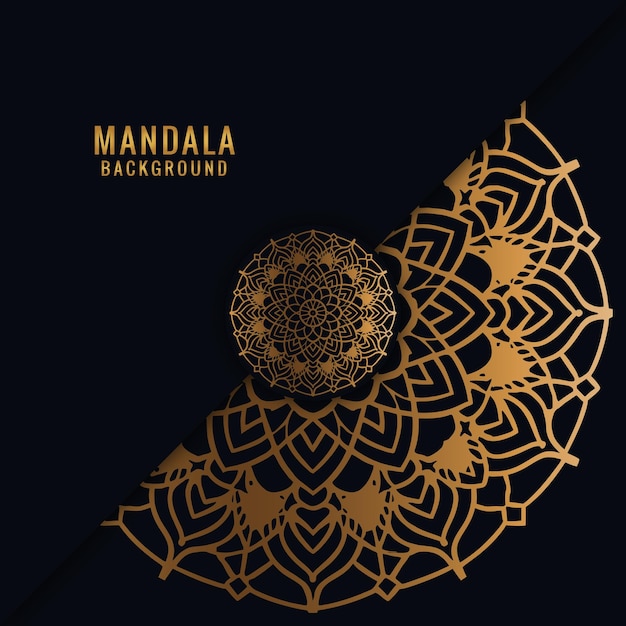 Mandala de lujo Vector de diseño de fondo