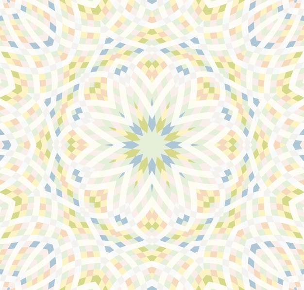 Mandala medallón geométrico vector de patrones sin fisuras oriental des