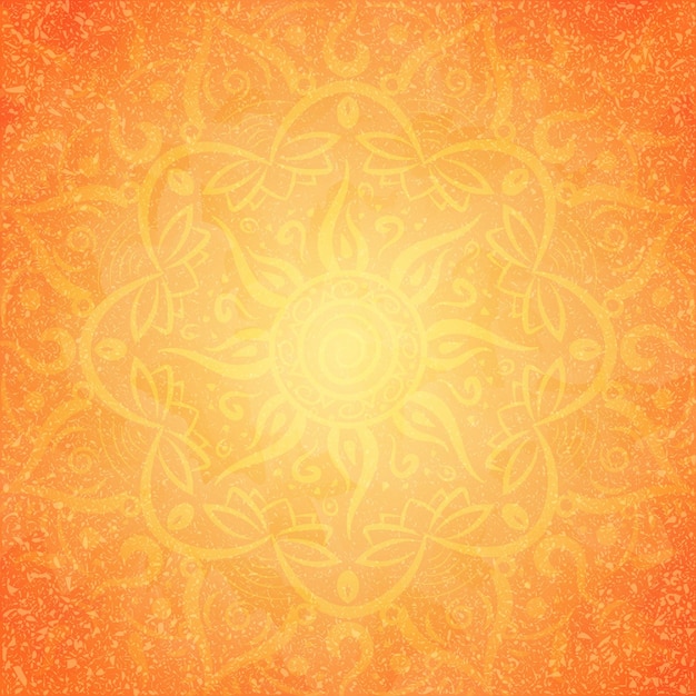 Mandala naranja