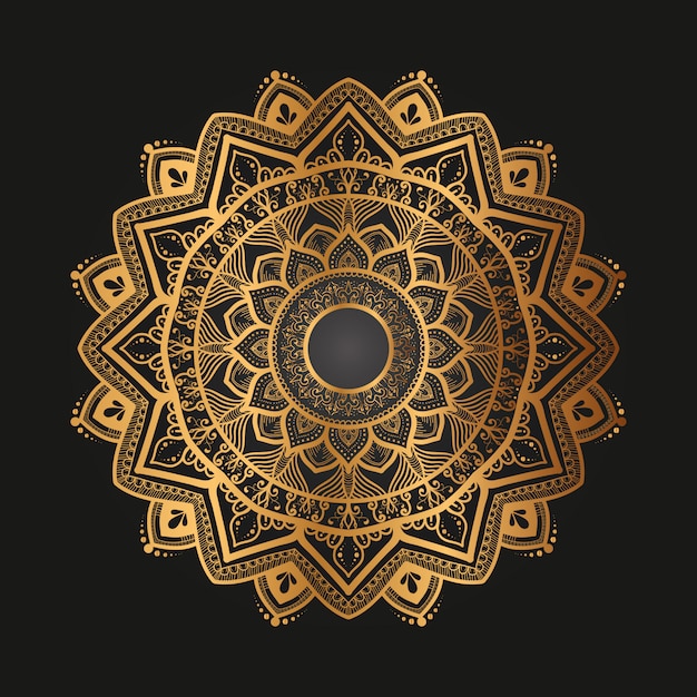 Mandala oriental dibujado a mano