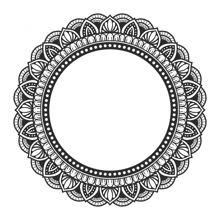 mandala oriental dibujado a mano