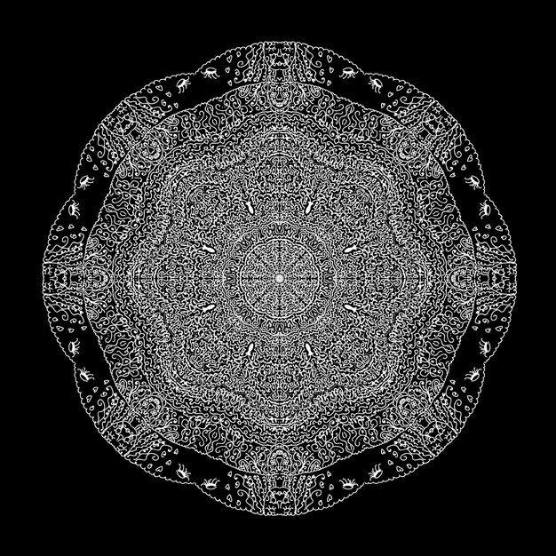 Mandala ornamental abstracto