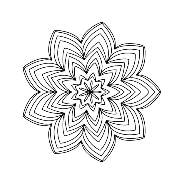 Mandala ornamental decorativo en estilo oriental étnico Mandala ornamental étnico decorativo