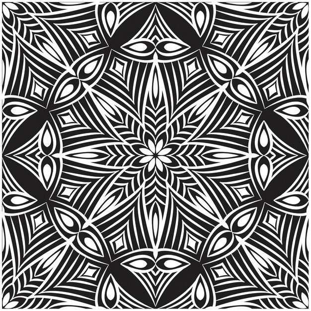 Mandala ornamental diseño de fondo abstracto. Patrón sin costuras