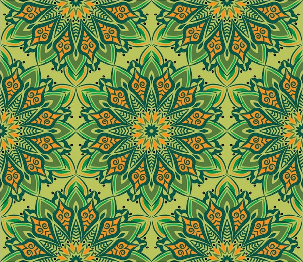 Mandala ornamental diseño de fondo abstracto. Patrón sin costuras