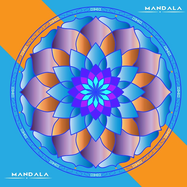 Mandala ornamental diseño fondo vector mandala
