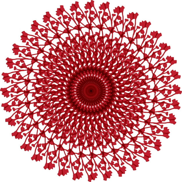 Mandala ornamental geométrica roja de lujo o para mandala ornamental geometrica roja o para fondo